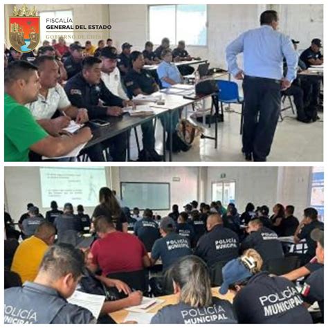 FGE imparte curso de llenado de IPH a Policías Municipales de la Zona