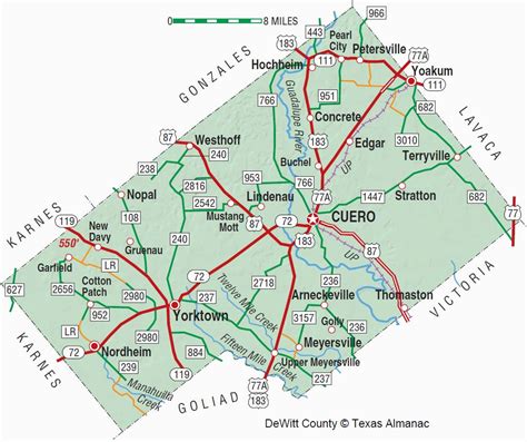 Cuero Texas Map | secretmuseum