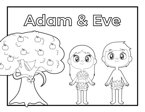 Adam And Eve Coloring Pages Healing Home