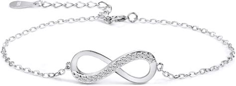 Damen Armband Zirkonia 925 Sterling Silber Schmuck für Frauen Mädchen