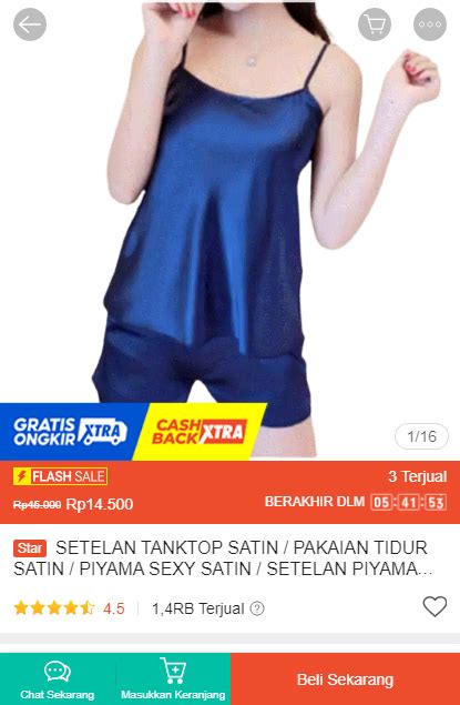 Racun Shopee Haul On Twitter FLASH SALE SETELAN TANKTOP SATIN