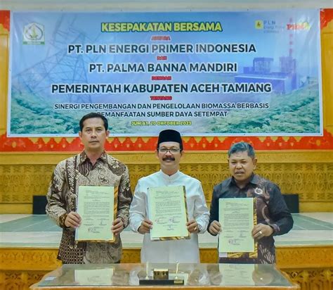 Teken Kesepakatan Tiga Pihak Pemkab Aceh Tamiang Dukung Penuh Program