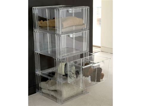 Acrylic Stackable Storage Drawers Clear Diy Storage Drawers