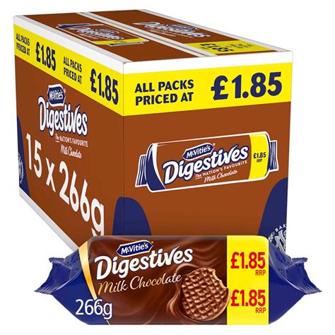 McVitie S Milk Chocolate Digestive Biscuits 266g PMP 1 85 BB Foodservice