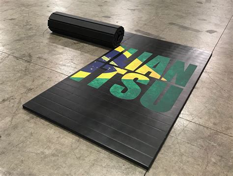 Jiu Jitsu Roll Up Digitally Printed 8 X 8 X 1 38 Roll Up Mat Ak