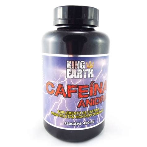 CAFEÍNA ANIDRA 420 MG por cápsula 120 Capsulas KING EARTH