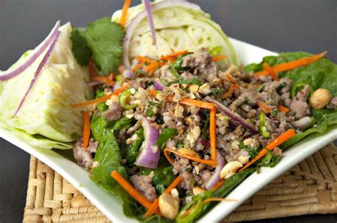 An Easy To Make The Restaurant Favorite Nam Sod Thai Pork Salad At