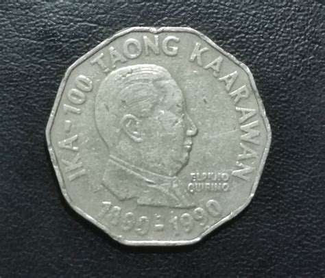 2 Piso 1890 1990 Elpidio Quirino Commemorative Coin Hobbies Toys