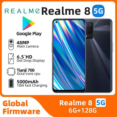 Realme Smartphone Android G D Bloqu T L Phone Portable Pouces