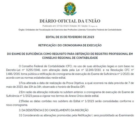 Exame De Sufici Ncia Cfc Edital Retificado