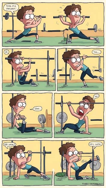 Escenas De Dibujos Animados Humor Sticos Para El Gimnasio Para La