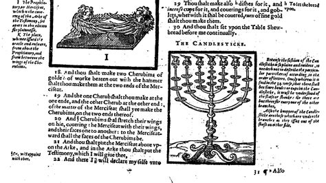 Ancient And New Menorahs 17th Century Divisions Structure Bible Menorah