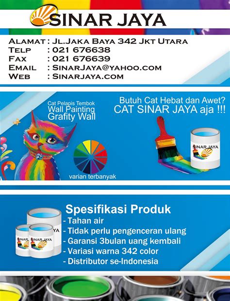 contoh desain pamflet coreldraw cdr