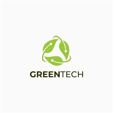 premium vector green tech logo design
