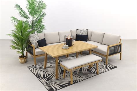 Garden Impressions Decala Lounge Dining Set Met Bankje Delig