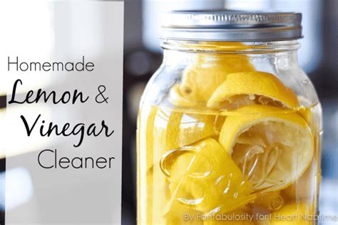 Homemade Lemon Vinegar Cleaner I Heart Naptime