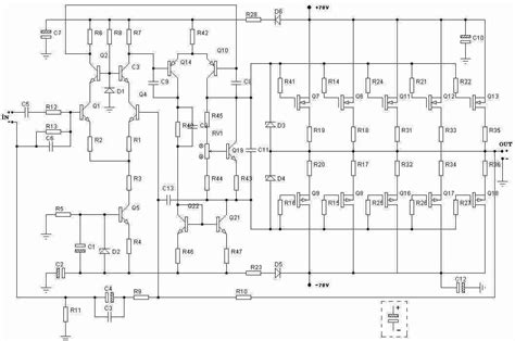 1000 Watts Power Amp Circuit Diagram