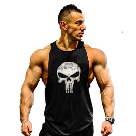 Skull Golds Bodybuilding Stringer Tank Tops Men Gyms Stringer Shirt