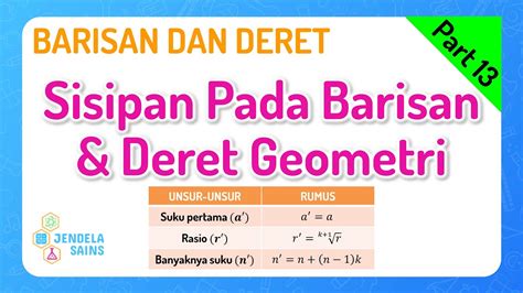 Barisan Dan Deret Matematika Kelas 11 Part 13 Sisipan Pada Barisan