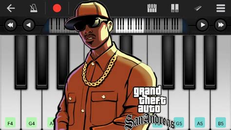 Gta San Andreas Theme Song Piano Tutorial Easy Piano Mobile Walkband