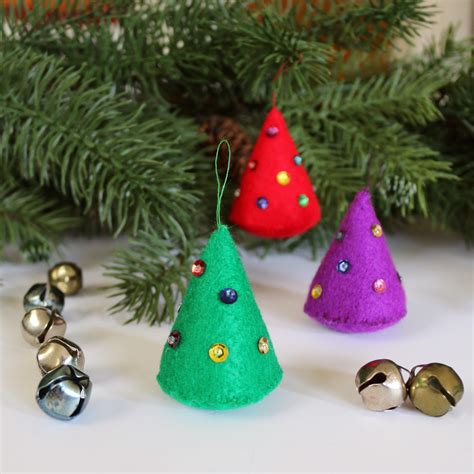 Diy Felt Christmas Tree Ornament Kit Etsy