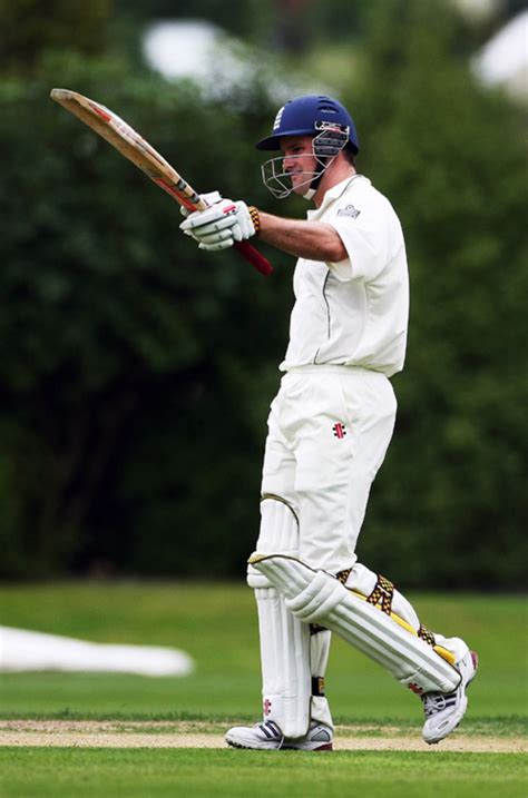 Andrew Strauss Works The Ball Off His Pads Espncricinfo