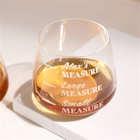 Your Measure Engraved Crystal Whiskey Glass Lisa Angel