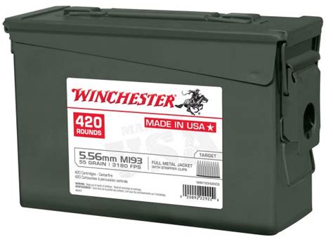 Park Center Sporting Goods | Winchester Ammo WM193420CS USA 5.56x45mm ...