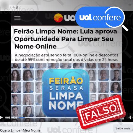 Golpe Usa Link Falso Que Simula Programa Da Serasa