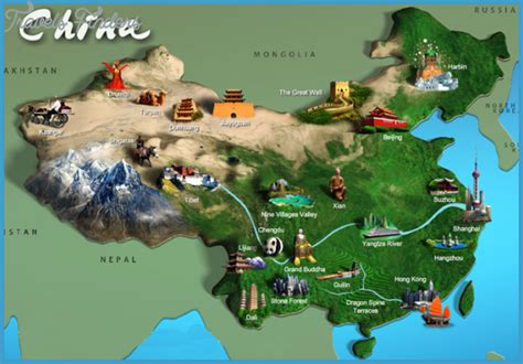 Travel map in China - TravelsFinders.Com