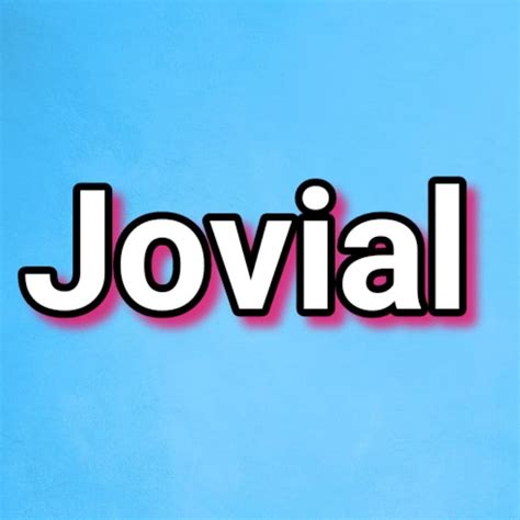 how to pronounce jovial