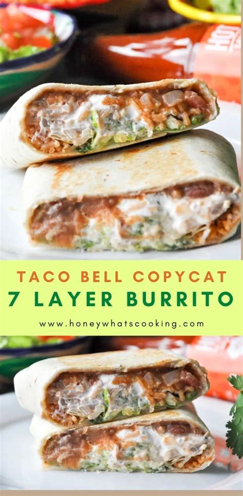 7 Layer Burrito Taco Bell Vegetarian Honey Whats Cooking Vegetarian Dinners Vegetarian