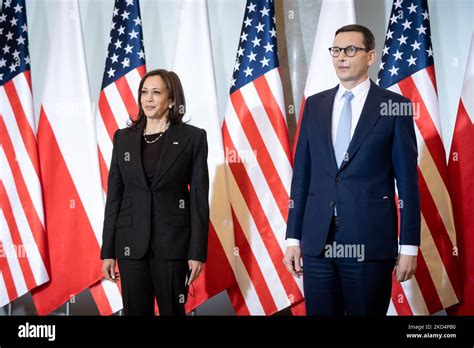 U S Vice President Kamala Harris Meets Polish Prime Minister Mateusz