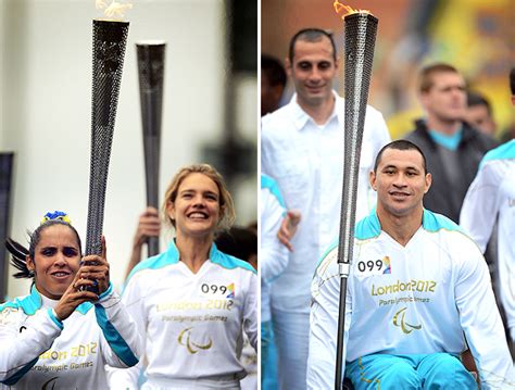 Dria Santos E Clodoaldo Silva Participam Do Revezamento Da Tocha