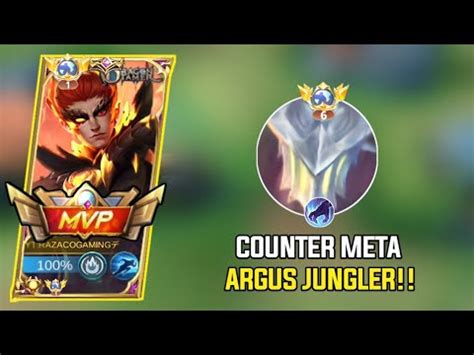 How To Counter Meta Argus Jungler With Hero Valir I Mlbb Youtube