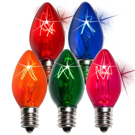 C Christmas Light Bulb C Twinkle Multicolor Christmas Light Bulbs