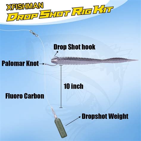 Drop Shot Rigs For Bass Fishing Soft Plastic Lures Worm Fishing Hooks