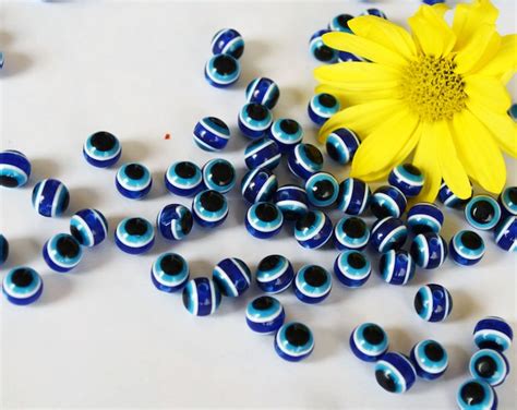 Mm Navy Blue Turkish Evil Eye Tiny Beads From Turkey Set Of Etsy