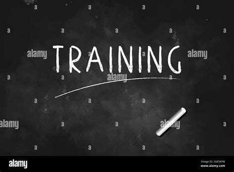 TRAINING Written With Chalk On Blackboard Icon Logo Design Vector