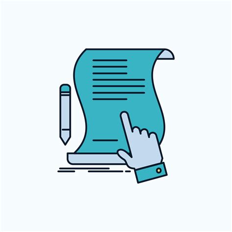 Contract Document Paper Sign Agreement Application Flat Icon