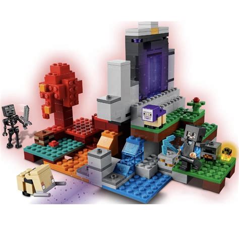 LEGO Minecraft The Ruined Portal 21172 Building Kit Depop