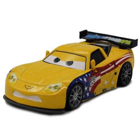 Disney Pixar Cars 2 3 Jeff Gorvette Metal Diecast Alloy Classic Toy Car