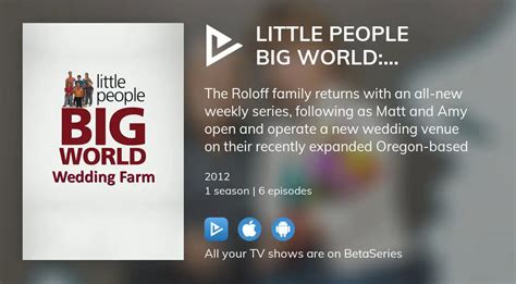 Where to watch Little People Big World: Wedding Farm TV series ...