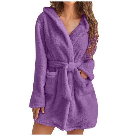 Lnogeupg Tie Front Fluffy Pajamas Cotton Pajamas Sexy Pajamas For Women