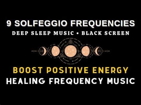 All 9 Solfeggio Frequencies Heal Body Mind Spirit BLACK SCREEN