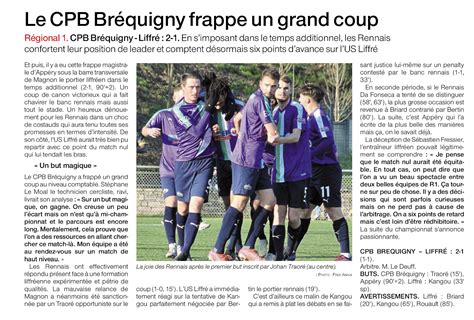 Cercle Paul Bert Foot Br Quignyouest France Le Janvier Cercle Paul