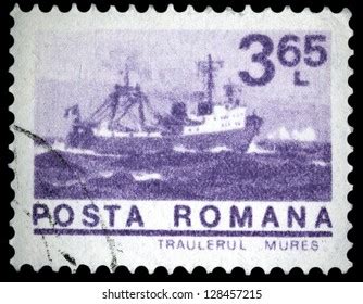 Romania Circa Stamp Printed Romania Stock Photo