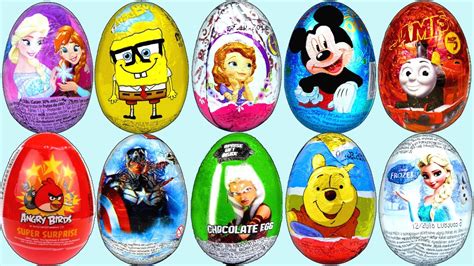 40 Surprise Eggs Barbie Frozen Star Wars Mickey Mouse Thomas And