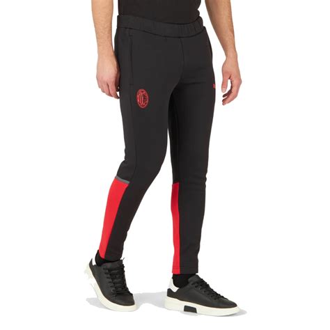 PUMA AC Milan Casual Trainingsbroek 2023 2024 Zwart Rood