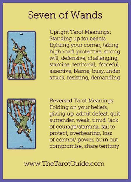 Master The Seven Of Wands Tarot Card